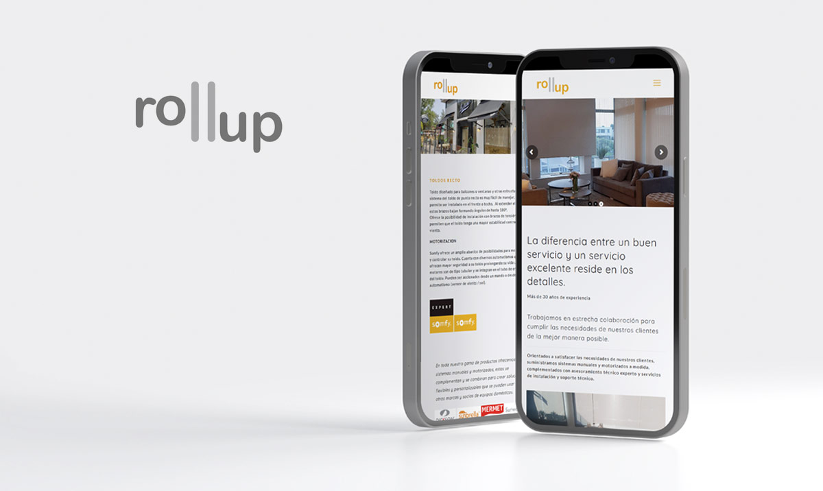 Web Rollup en móviles